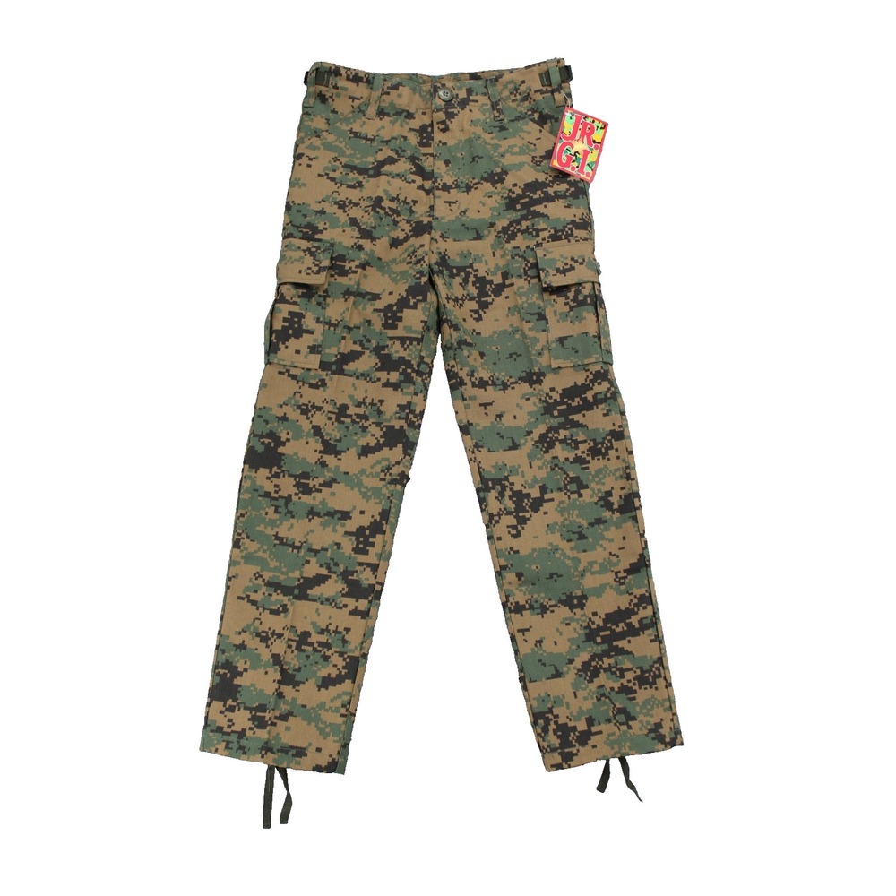 Rothco Camouflage Pants Kid's Medium Jr GI BDU Army Woodland Digital Camo‎ NWT